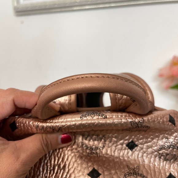 MCM Backpack w/ Chain Pouch - Picture 7 of 16